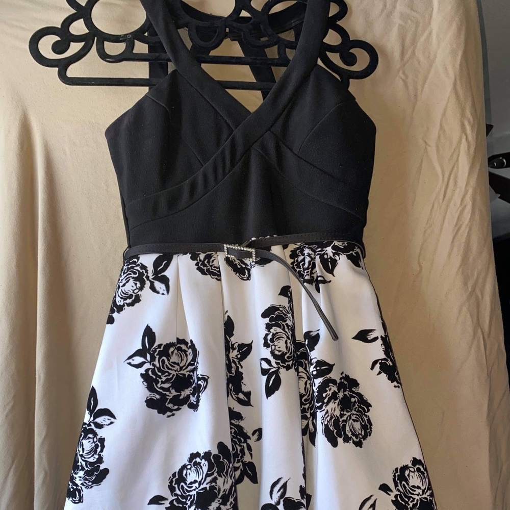 Short Floral Formal Dress